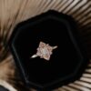 Sterling silver ring with .76 ct premium CZ diamond