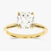 925 Sterling Silver Hidden Halo Engagement Ring 1CT Round Cut Diamond Ring - Image 6