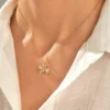 925 sterling silver horse pendant necklace with thick gold plating