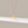 Delicate horse charm necklace with detailed 12.20 mm by 9.65 mm pendant
