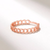 Romantic full eternity band with hollow heart detailing