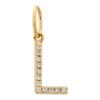 925 Sterling Silver Initial Diamond Charm - Image 12