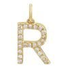 925 Sterling Silver Initial Diamond Charm - Image 18