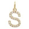 925 Sterling Silver Initial Diamond Charm - Image 19