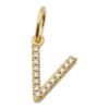 925 Sterling Silver Initial Diamond Charm - Image 21