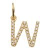 925 Sterling Silver Initial Diamond Charm - Image 22