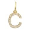 925 Sterling Silver Initial Diamond Charm - Image 26