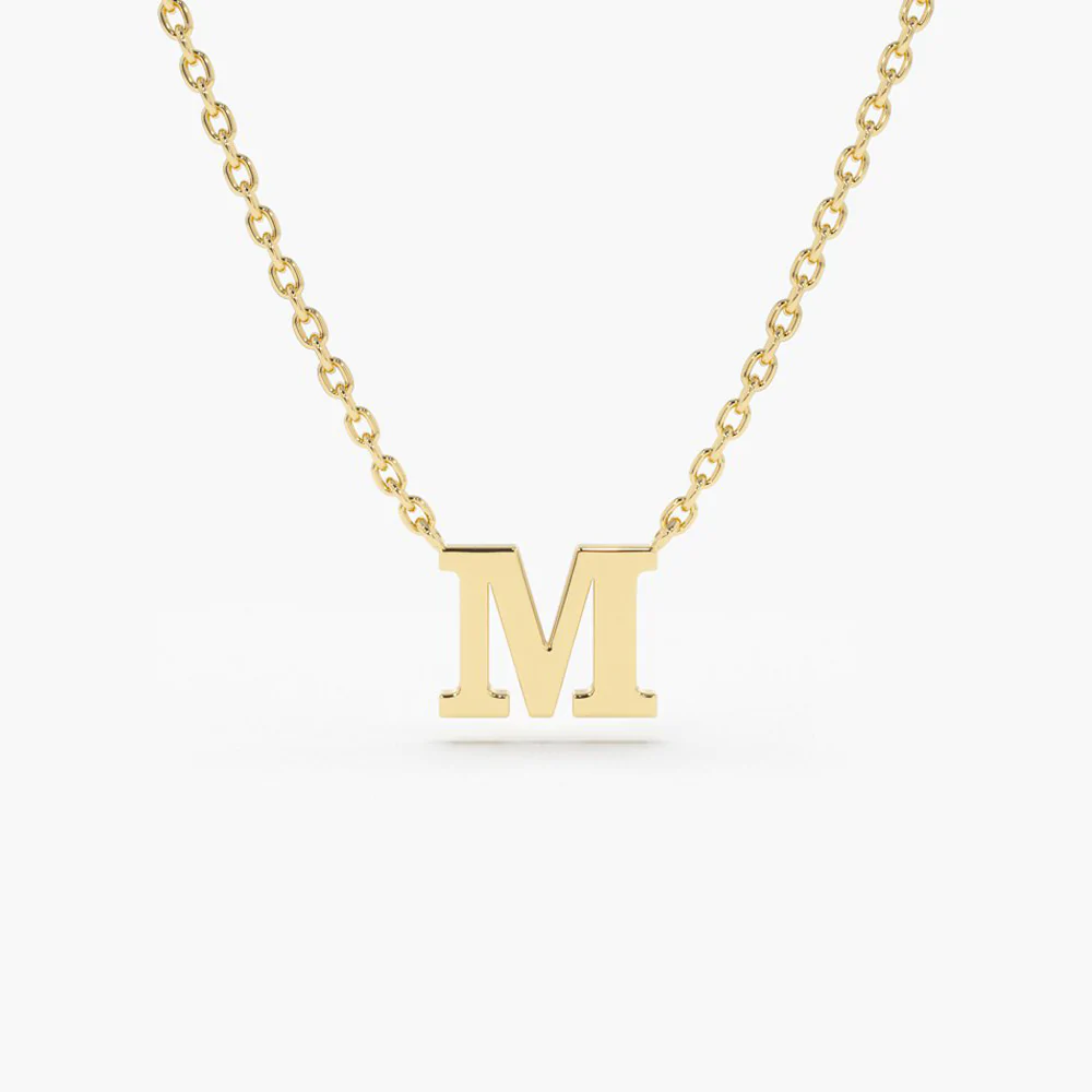 925 Sterling Silver Initial Necklace