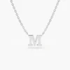 Personal letter necklace with a clean, understated design