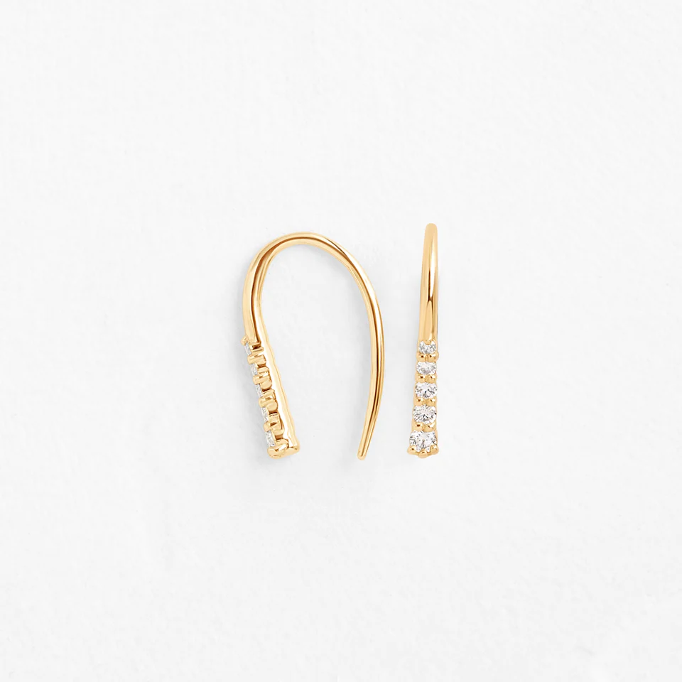 925 Sterling Silver Inline Threader with Diamonds