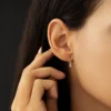 Elegant threader earrings with a refined modern silhouette