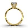 925 Sterling Silver Intertwined Diamond Engagement Ring - Image 3