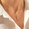 925 Sterling Silver Key Pendant Necklace - Image 3