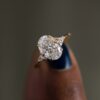 925 Sterling Silver Lady's Slipper Ring, Oval Cut Diamond Engagement Ring - Image 12