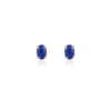 925 Sterling Silver Lapis Lazuli Earrings with oval gemstones