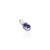 Lapis lazuli pendant with thick gold plating and silver base