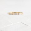 925 sterling silver ring with baguette stone layout