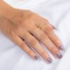 925 Sterling Silver Lemon Topaz Eternity Band - Image 4