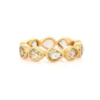 925 Sterling Silver Lemon Topaz Eternity Band