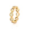925 Sterling Silver Lemon Topaz Eternity Band - Image 4