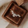 925 Sterling Silver Lily Diamond Tracer Band with curved profile