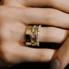 Eternity band in 925 sterling silver with clean linked detailing