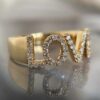 Love Diamond Ring with refined design and sparkling CZ accents