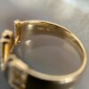 925 Sterling Silver Love Diamond Ring with a bold, clean profile