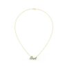 925 Sterling Silver Love Necklace in Emerald - Image 5