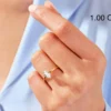 925 sterling silver marquise cut diamond engagement ring with solitaire setting