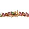 925 Sterling Silver Marquise cut Tourmaline Tennis Necklace - Image 3