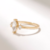 925 Sterling Silver Marquise Diamond Engagement Ring - Image 4