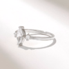 925 Sterling Silver Marquise Diamond Engagement Ring - Image 5