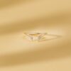 925 Sterling Silver Marquise Diamond Open Ring - Image 5