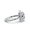 925 Sterling Silver Marquise & Round Diamond Ring - Image 4
