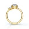 925 Sterling Silver Marquise & Round Diamond Ring - Image 7