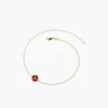 Bracelet with premium CZ ruby stones in a cluster setting