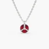 Cluster necklace featuring a balanced fan-inspired marquise stone arrangement