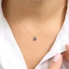 925 sterling silver necklace with thick gold plating and CZ stones