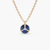 Gemstone-inspired necklace with marquise sapphire stones in a cluster setting