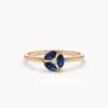 925 Sterling Silver Marquise Sapphire Cluster Ring - Image 2