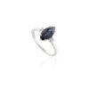 925 Sterling Silver Marquise Sapphire Ring - Image 4