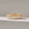 925 Sterling Silver Micro Pave Diamond Eternity Wedding Band - Image 2