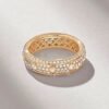 925 Sterling Silver Micro Pave Diamond Eternity Wedding Band - Image 7