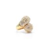 925 Sterling Silver Micro-Pave Diamond Twist Ring