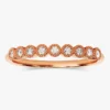 Elegant bezel-set wedding ring with vintage-inspired migraine accents