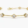 Gold-plated sterling silver bracelet with infinity motif