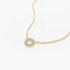 Simple circular necklace design with a timeless modern finish