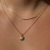 925 Sterling Silver Mini Diamond Evil Eye Charm - Image 2