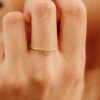 925 Sterling Silver Mini Diamond Initial Ring - Image 4